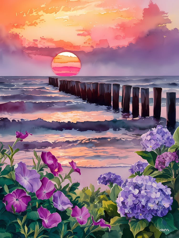 Sunset At The Beach 34