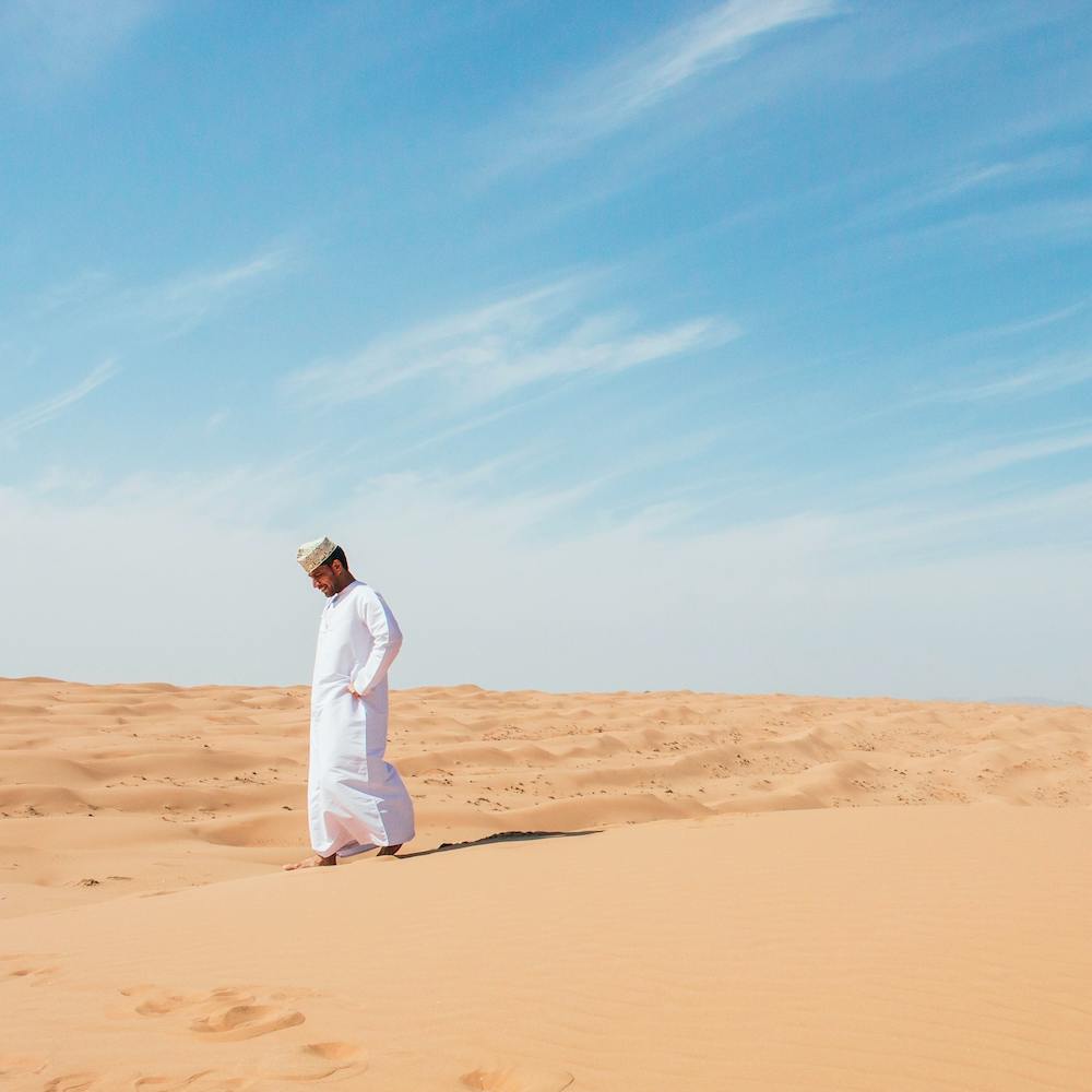 Arab In Middle East Desert