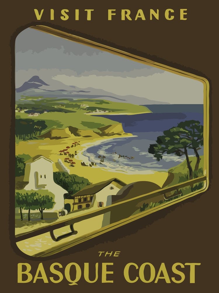 Basquoe Coast From The Train Window