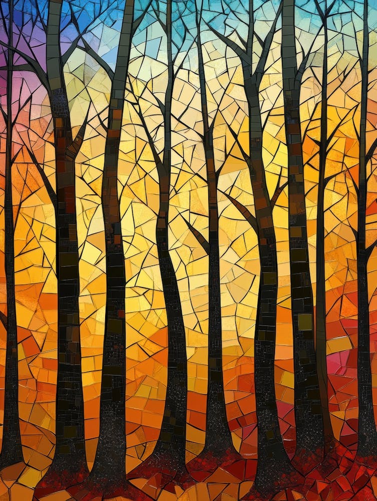 Sunset In The Trees 1