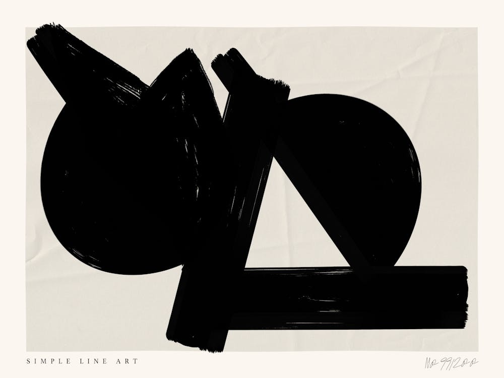 Simple art line no 34