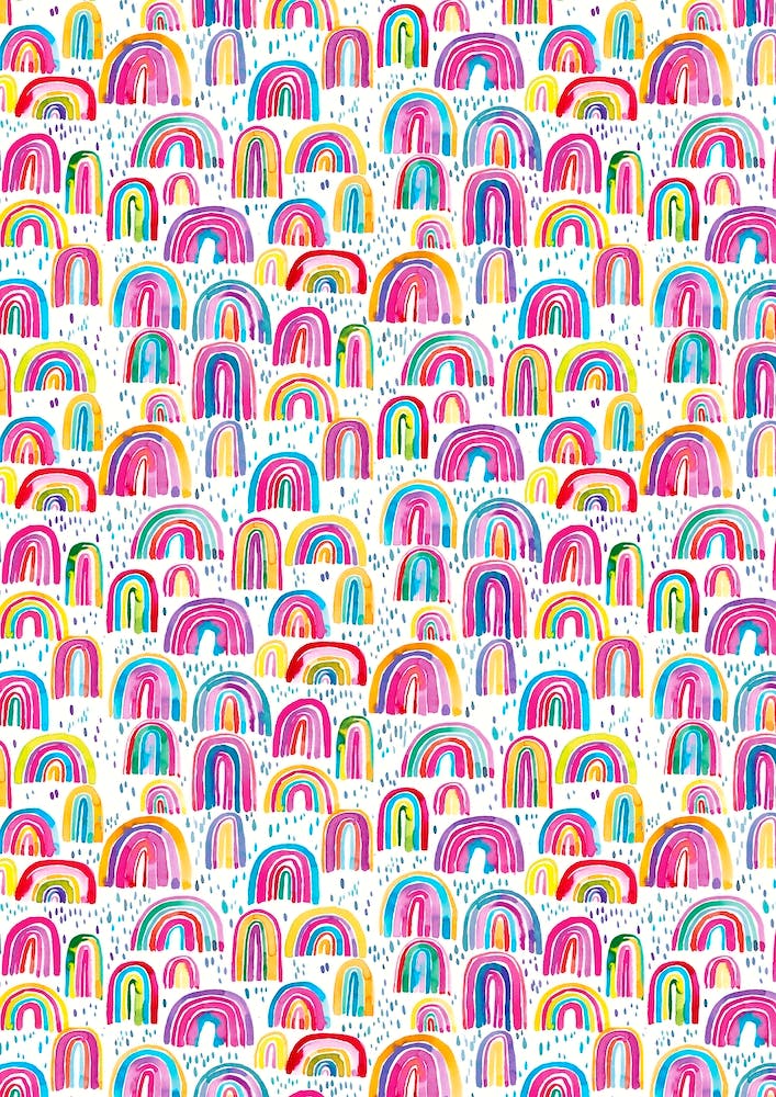 Cute Watercolor Rainbows
