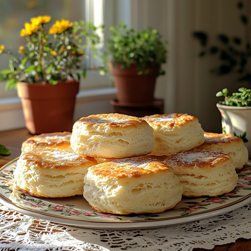 Biscuits On A Plate