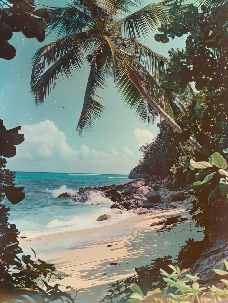 Palm Trees On The Beach