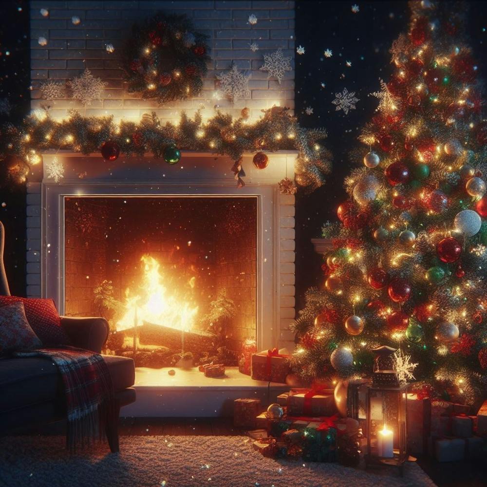 Christmas Tree In The Living Room 2