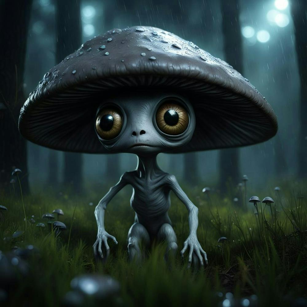 Alien In The Forest