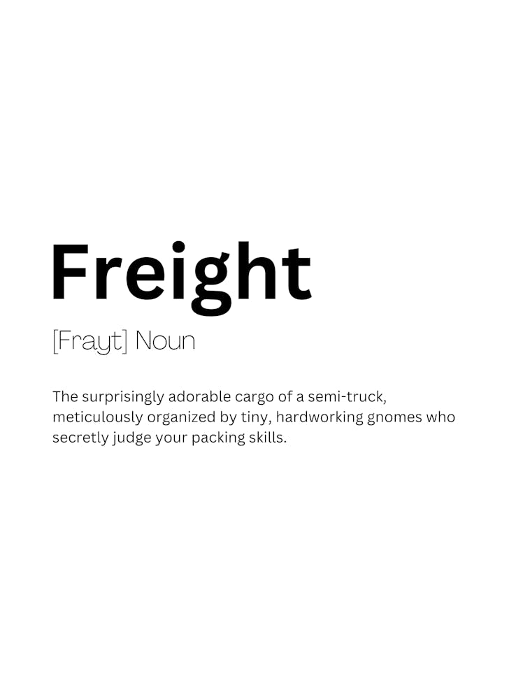 Freight Definition Meaning