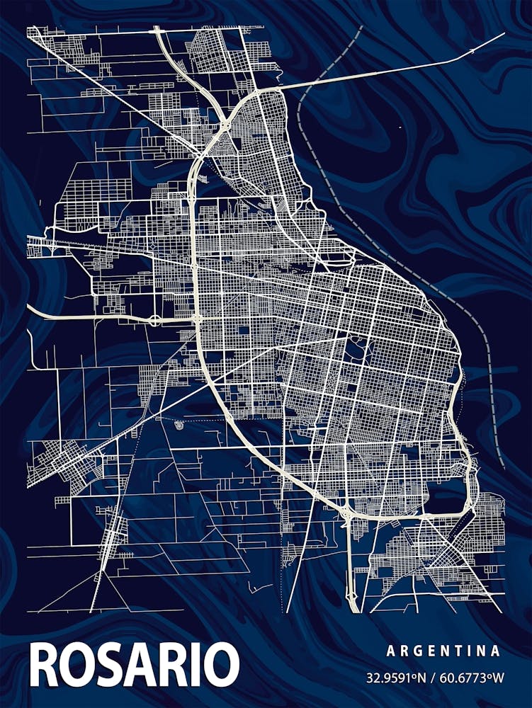 Rosario Crocus Marble Map