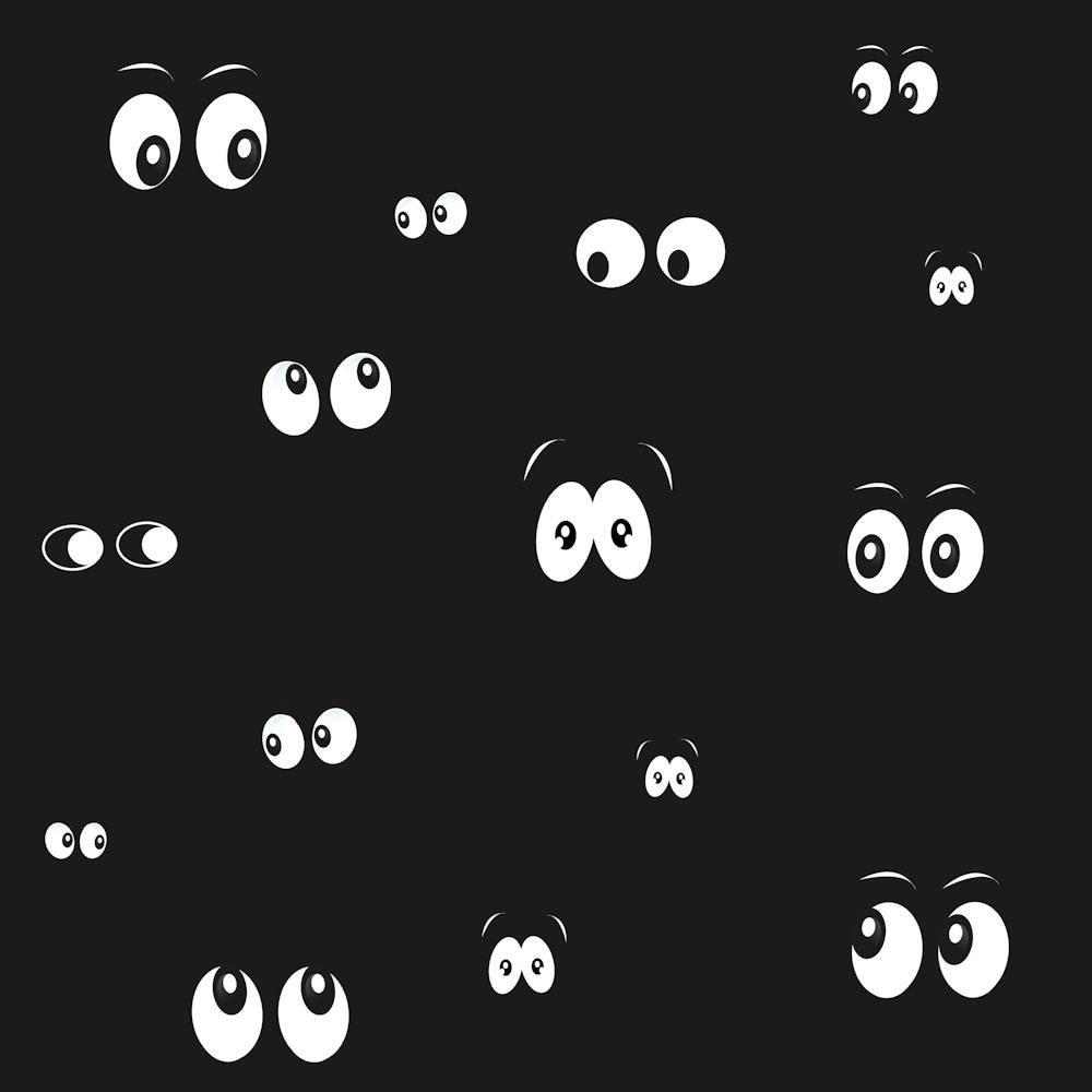 Glowing In The Dark Eyes Vector