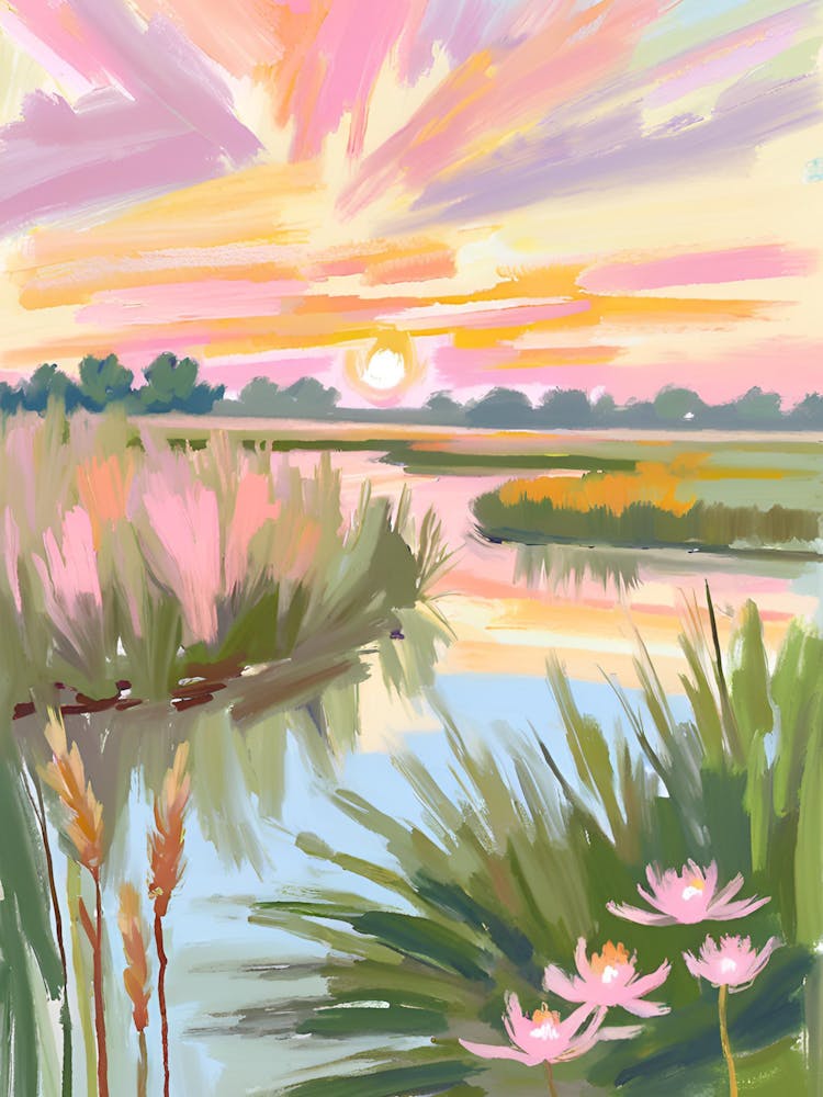 Sunset On The Marsh