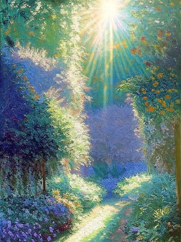 Villa Cimbrone Gardens, Italy Classic Painting