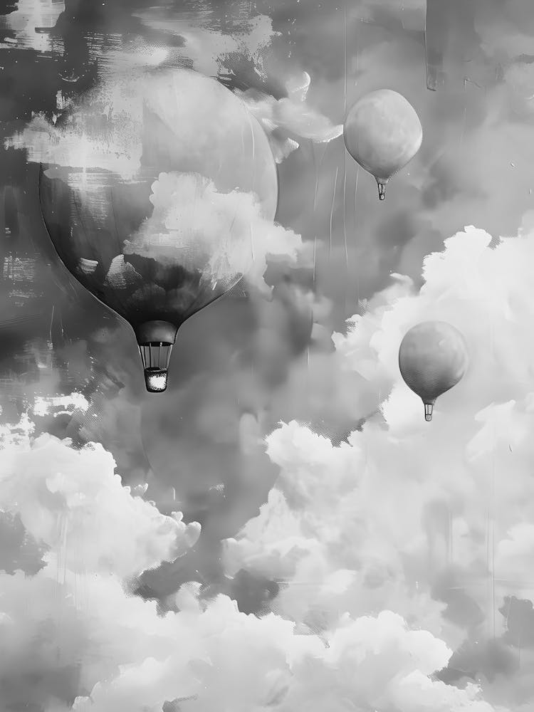 Hot Air Balloons In The Sky