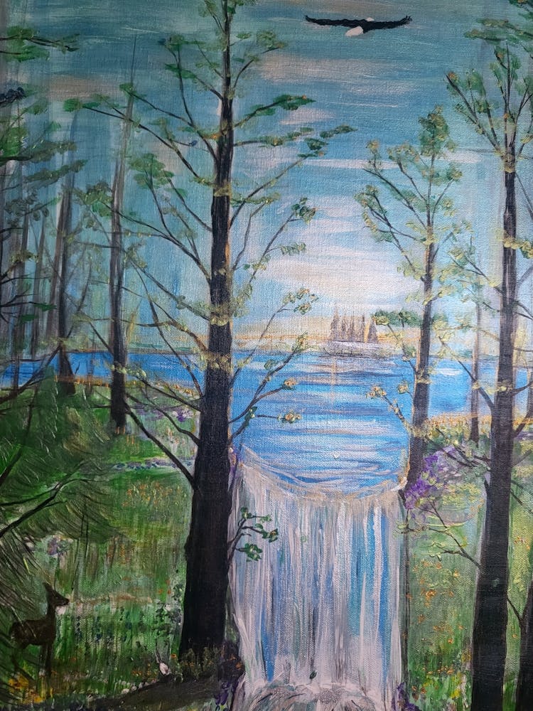 Waterfall In The Woods