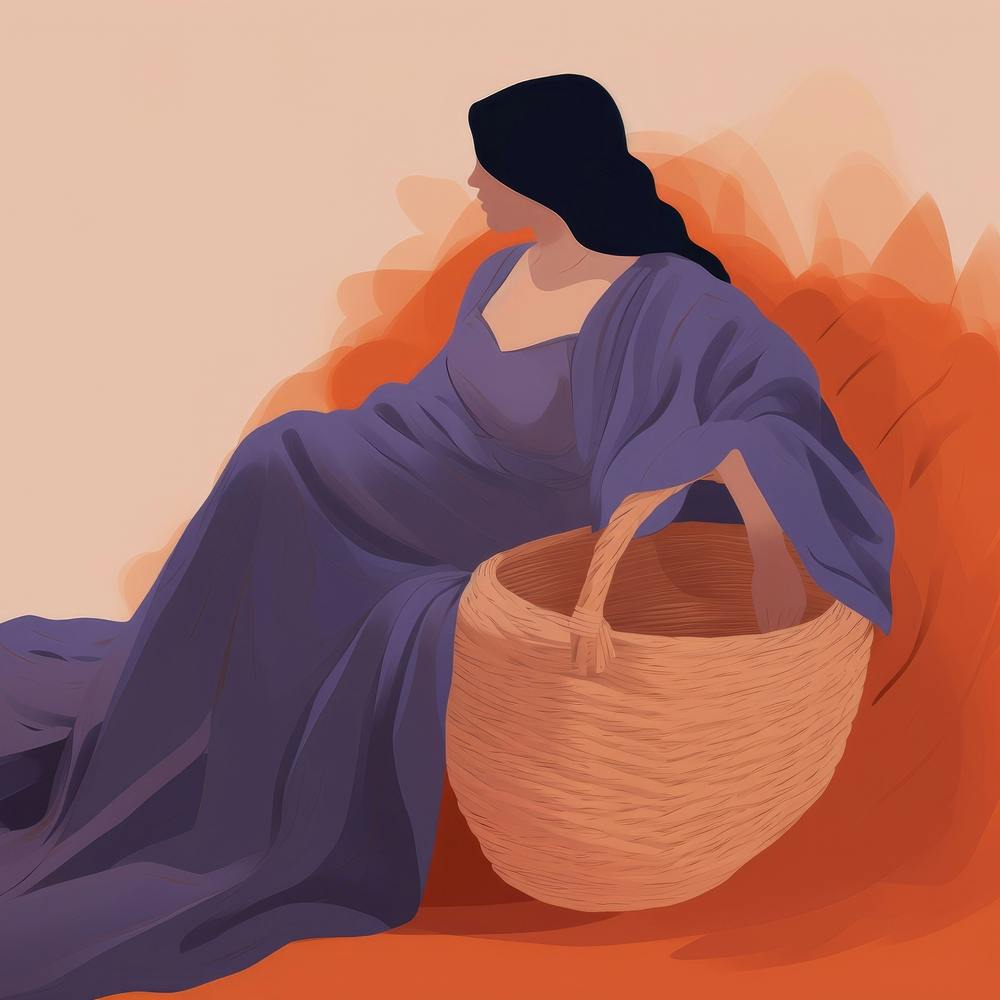 Woman With Basket