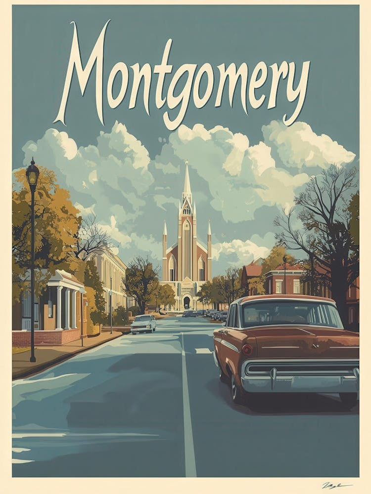 Aihrgdesign A Classic 1960s Travel Poster For Montgomery Show 1c03efe3 4b64 4fe7 B827 15391ee8bb32 3