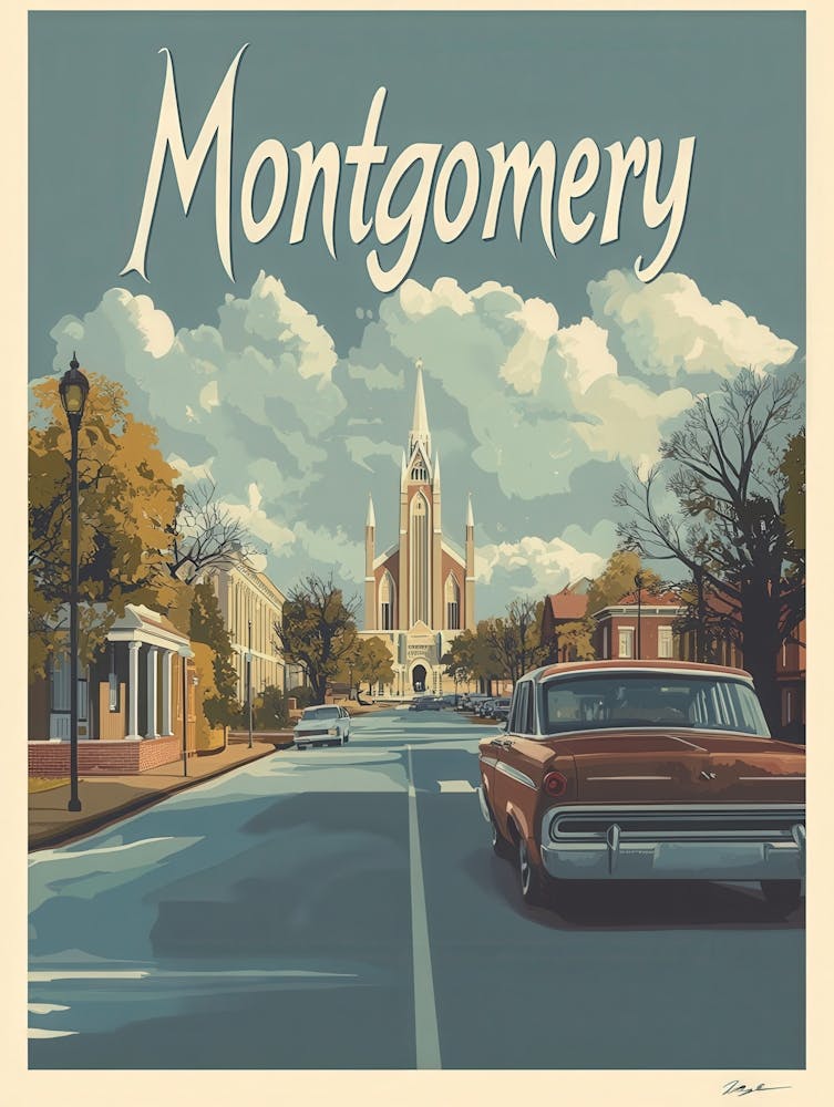 Aihrgdesign A Classic 1960s Travel Poster For Montgomery Show 1c03efe3 4b64 4fe7 B827 15391ee8bb32 3