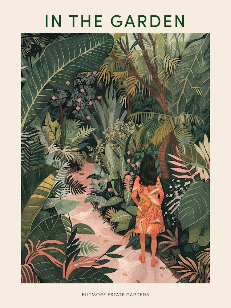 In The Garden Poster Biltmore Estate Gardens Usa 1