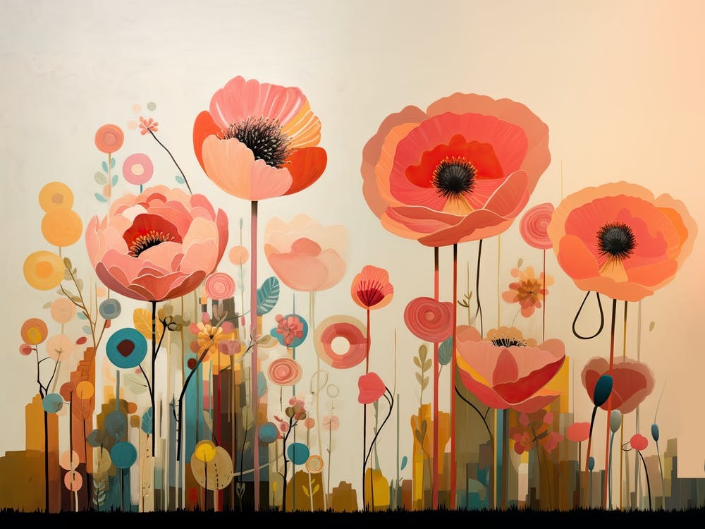 Poppies in a Field