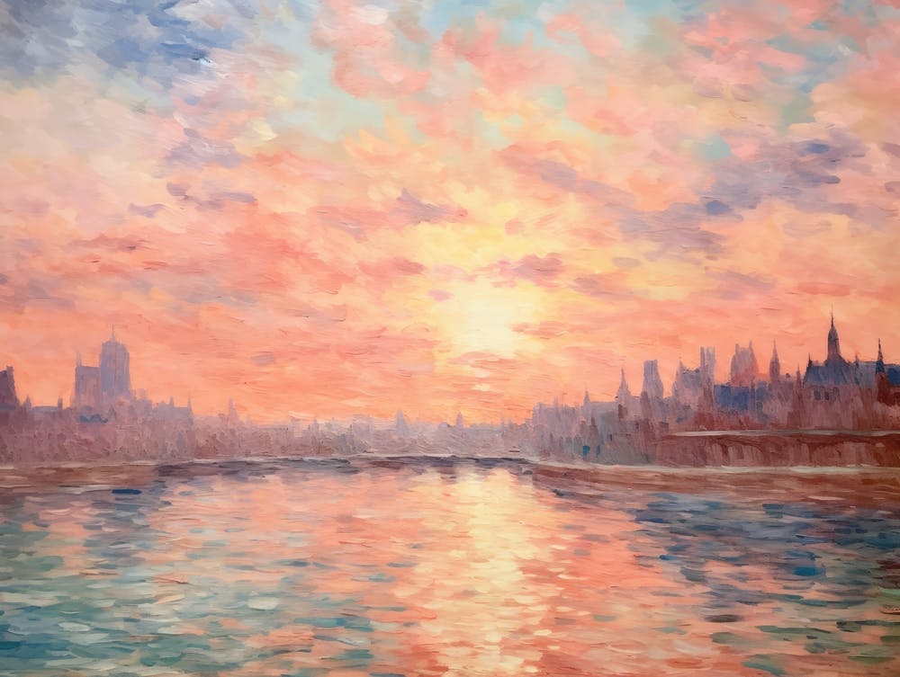 Sunset Over The Thames