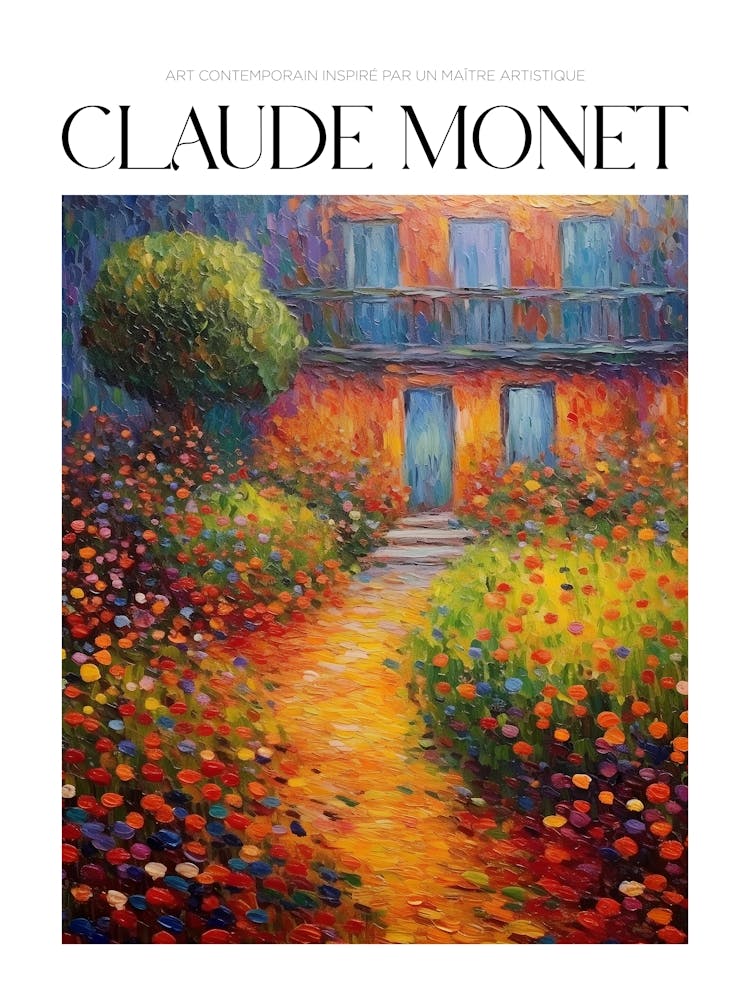 Art Poster Echoing Monet Style Painting 2