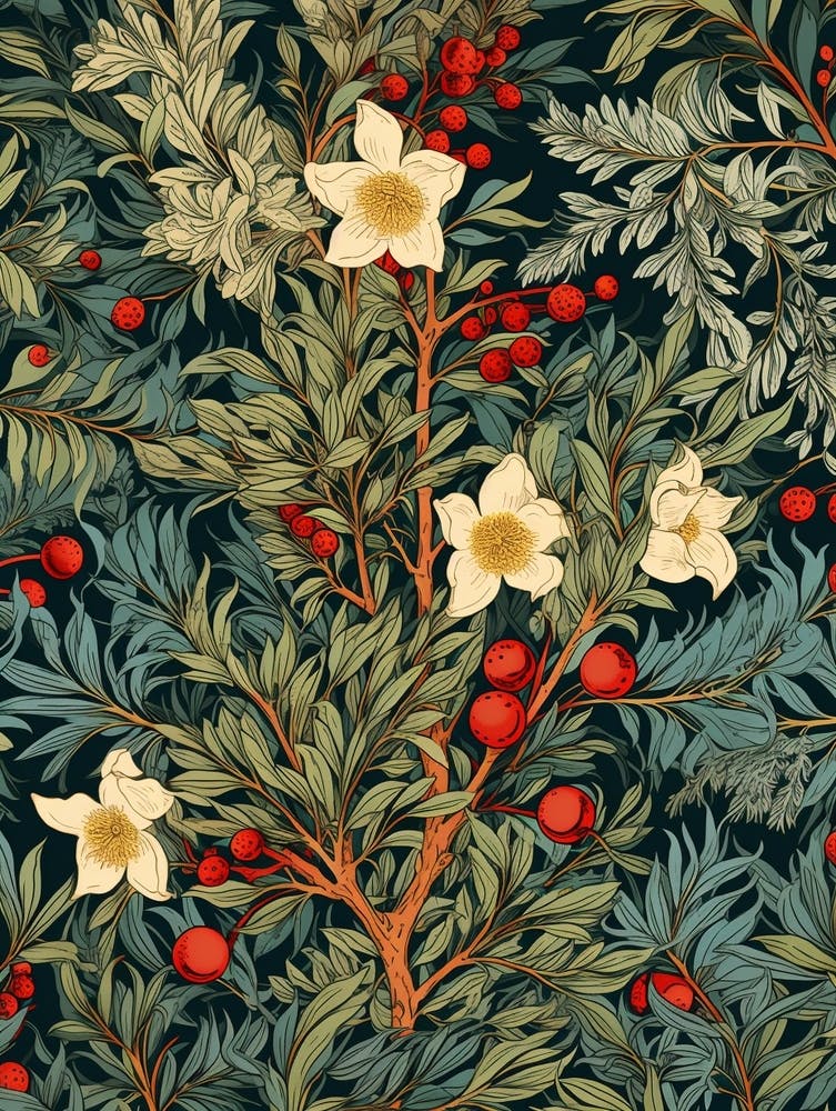 Classic Christmas Tree Illustration