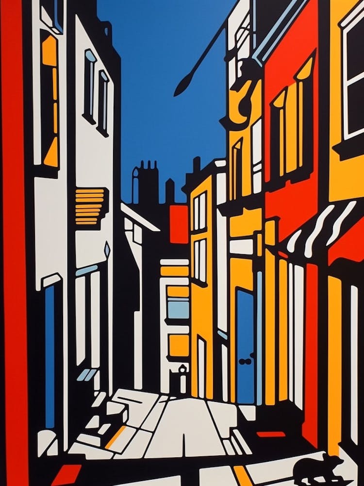 Painting Of Cape Town In The Style Of Pop Art 3