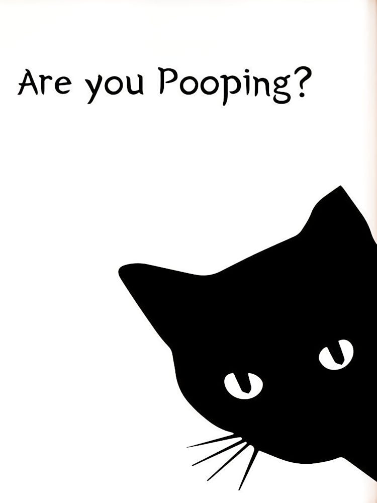 Affiche Chat Drôle Salle de Bain Impression Chat Tendance Art Mural Maximaliste Art Mural Salle de Bain Décoration Murale Preppy Cadeau Amoureux des Chats Décoration Fille Tendance Art Félin