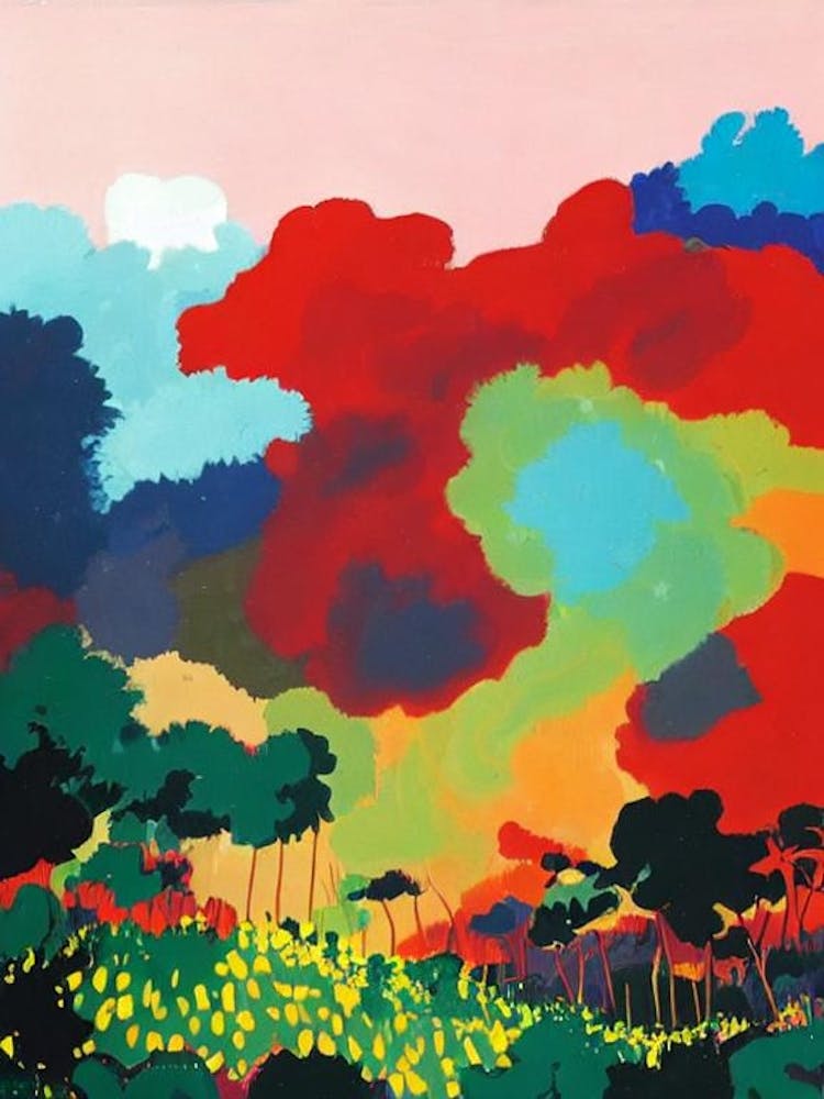 Hawaii Volcanoes National Park United States Of America Abstract Colourful