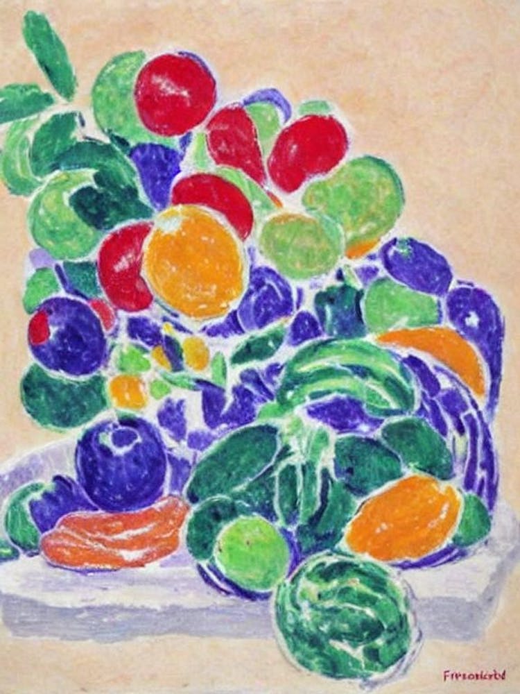 Breadfruit Vintage Sketch Fruit