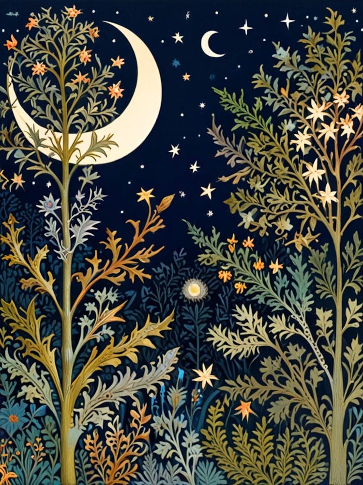 WILLIAM MORRIS Moon And Stars 2