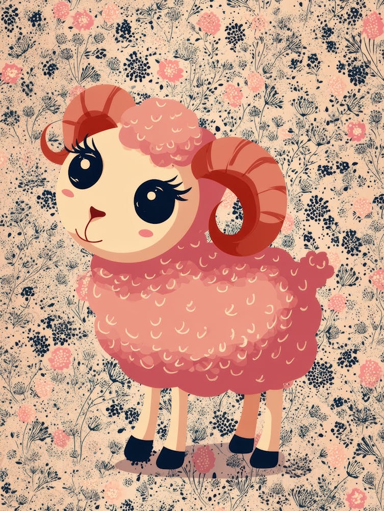 Cute Sheep Vector