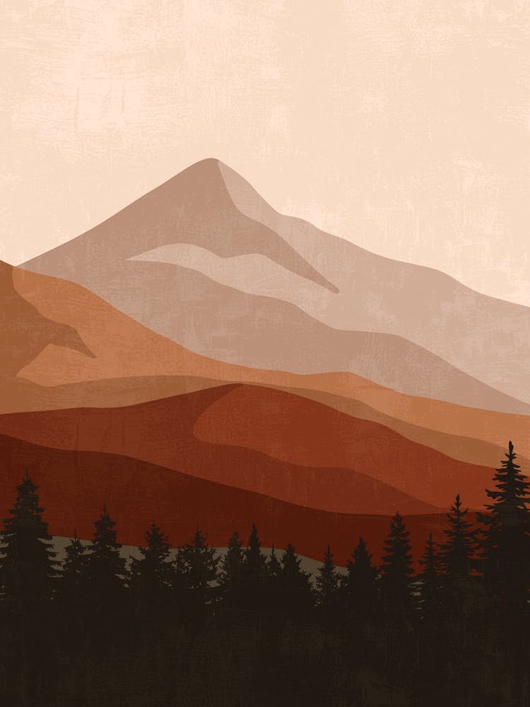 Mountain Landscape Canvas Art