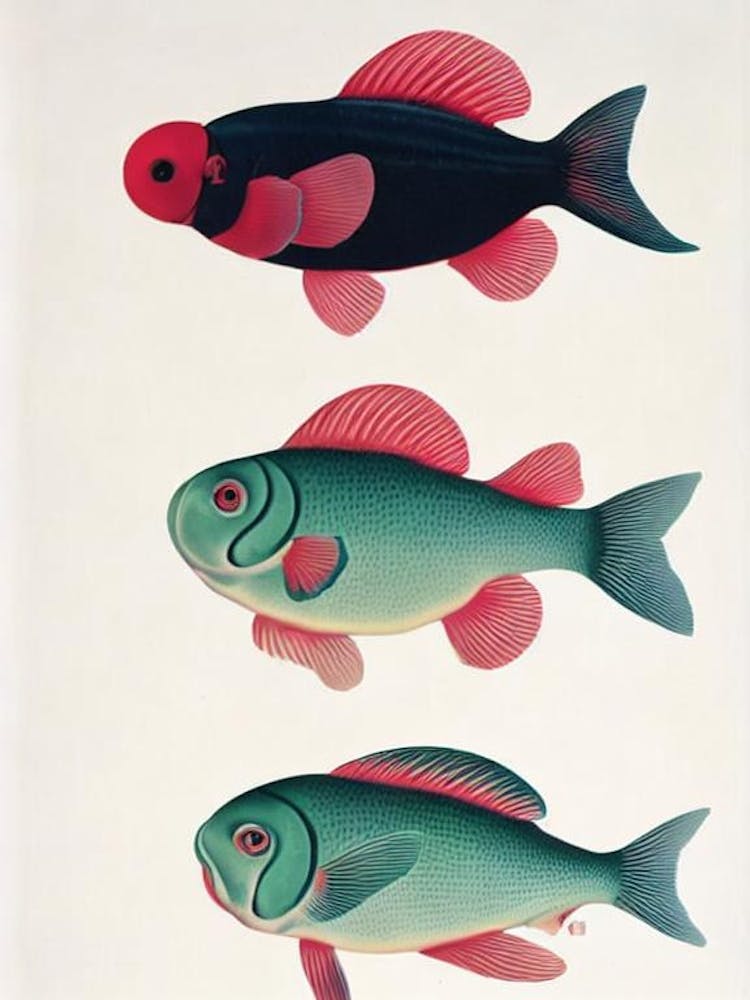 Blobfish Vintage Poster