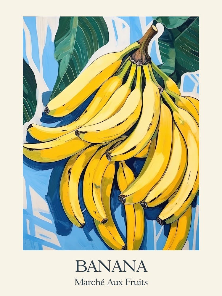 Marche Aux Fruits Bananas Illustration de fruits d'été 2