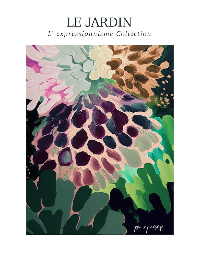 Le Jardin Abstract Oil Painting 7