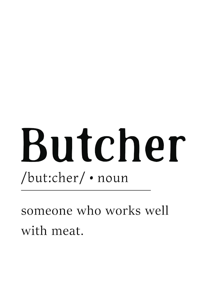 Butcher Definition