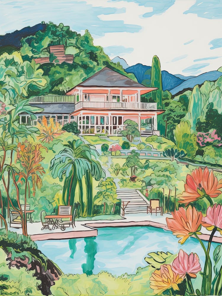 The Homestead   Hot Springs, Virginia   Resort Storybook Illustration 3