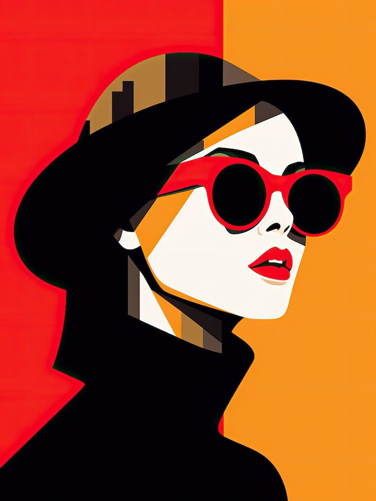 Woman In Sunglasses 3, pop art