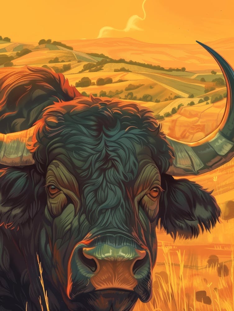 Bull Illustration 6