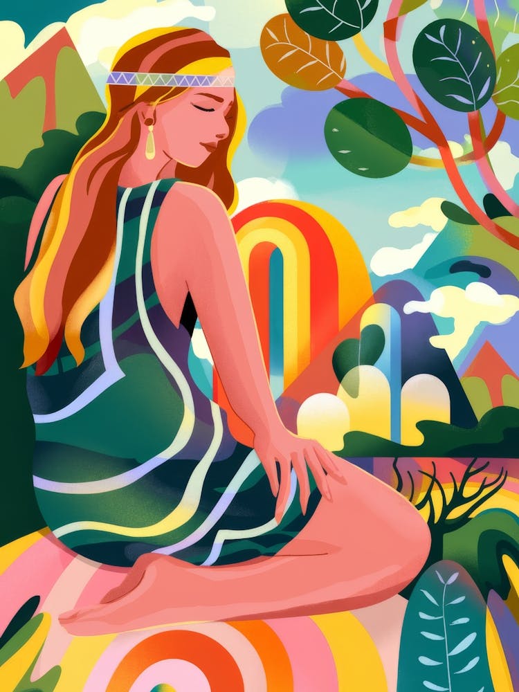 Rainbow Meadow Serenity