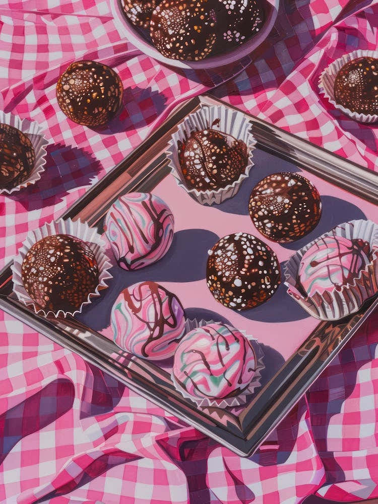 Pink Breakfast Food Energy Balls 3