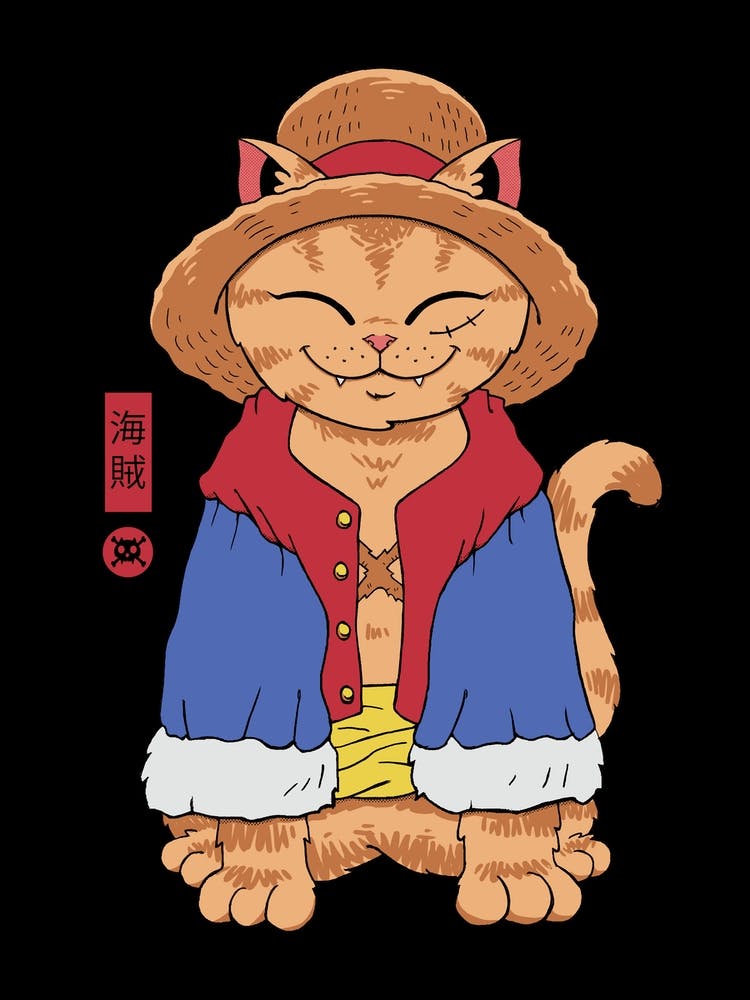 Chat Au Chapeau De Paille