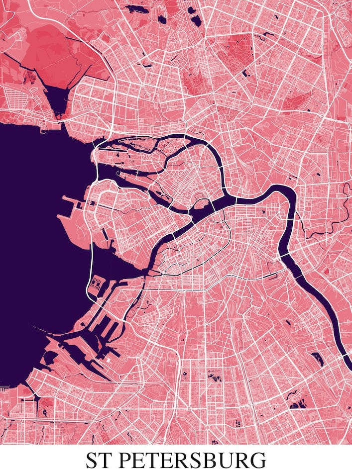 St Petersburg Pink Purple