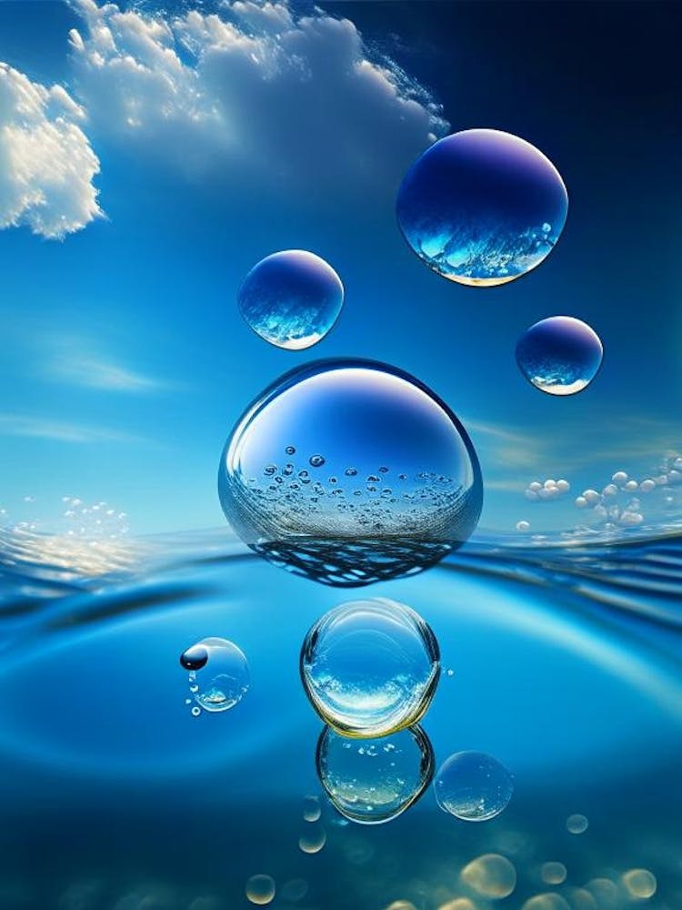 Bulles Dans L'Eau - Photographie de Paysage Aquatique 1