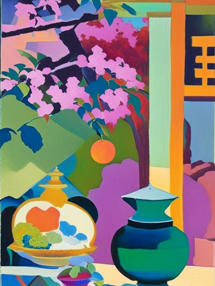 Kenrokuen, Japan Abstract Still Life