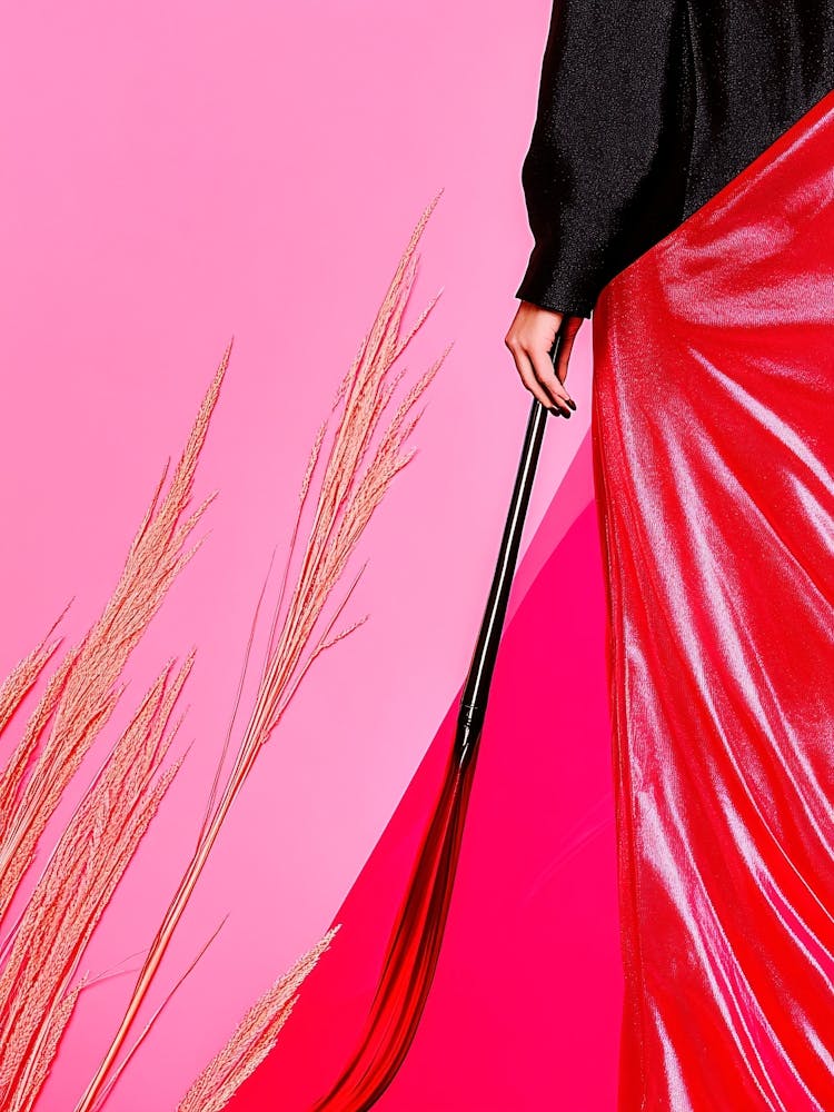 Woman In A Red Skirt