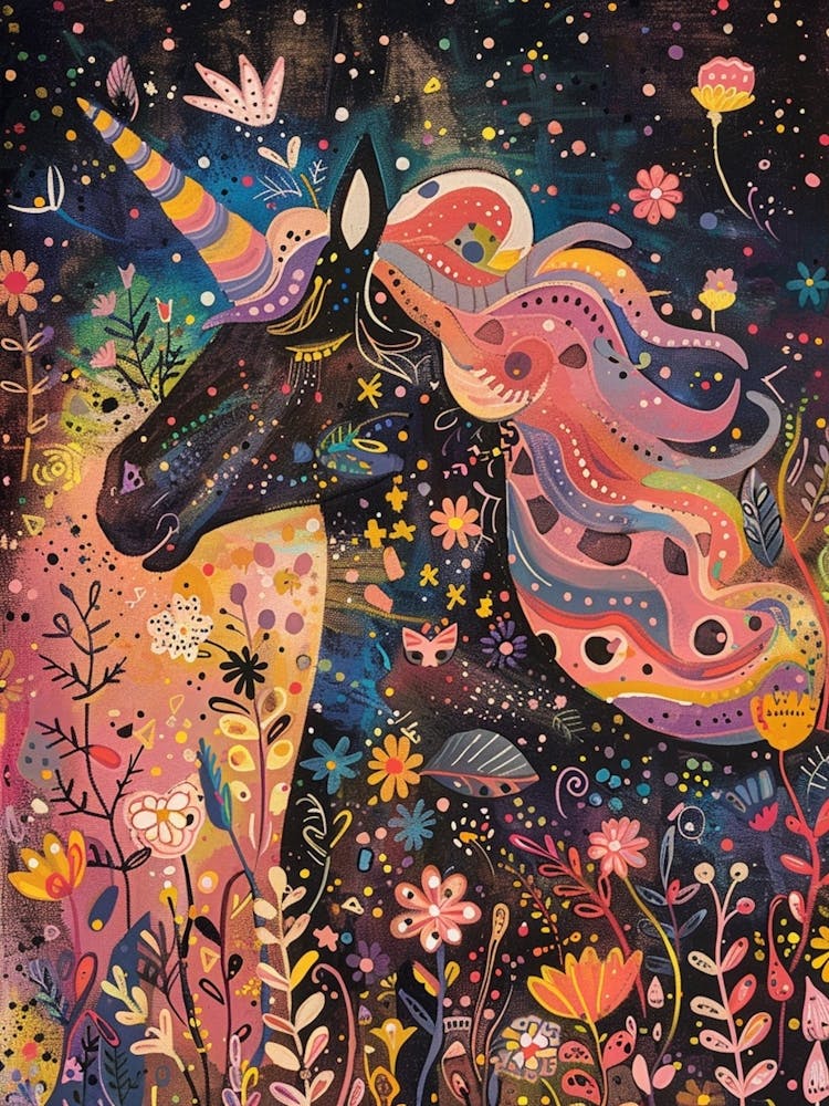 Unicorn Fauvism Portrait 2