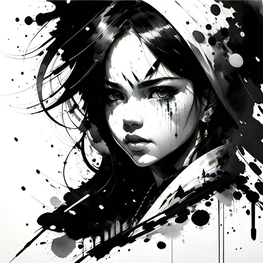 Black And White Painting 1