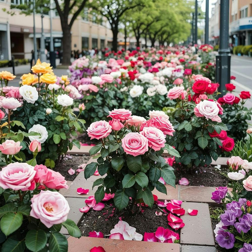 Roses On The Sidewalk