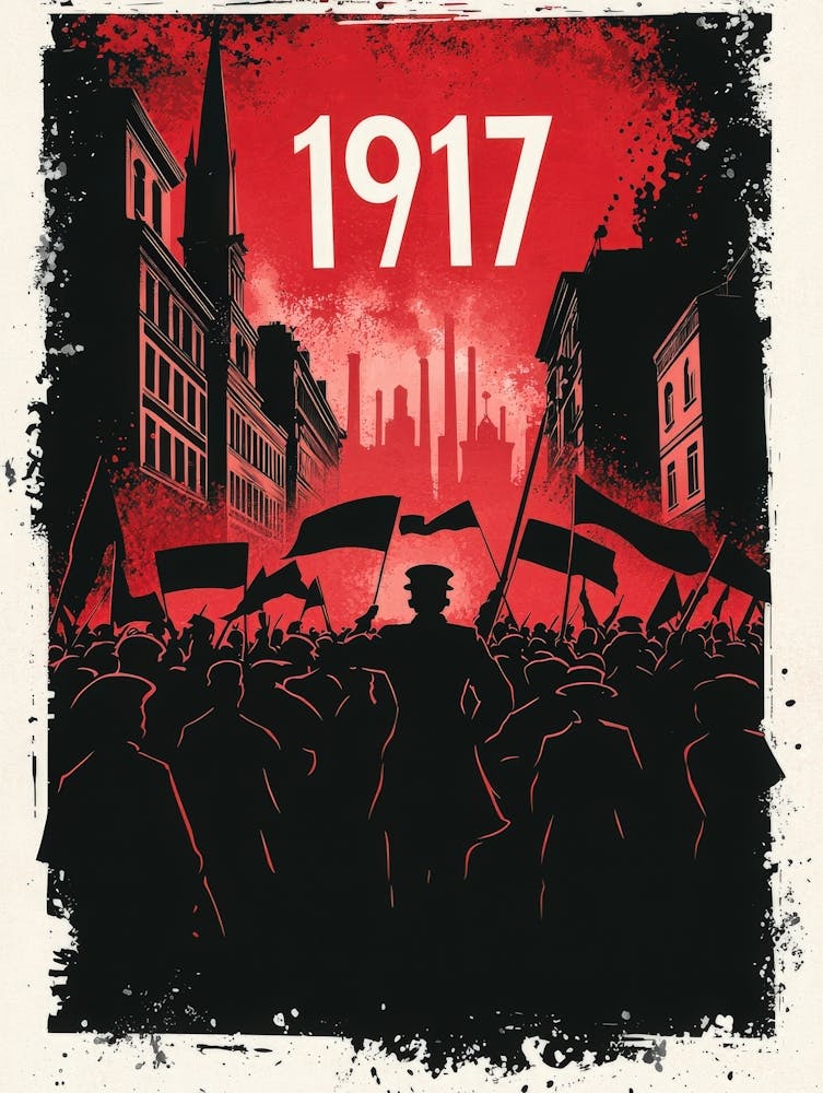 Aihrgdesign A Vintage Political Poster Depicting The Russian 5